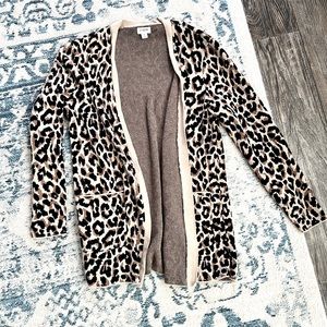 J crew Leopard cardigan
